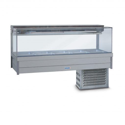 SRX25RD Square Refrig Cross Fin Food Bar with glass