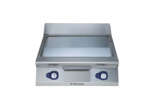 Electrolux 900 XP Series 800mm wide Sloped Chrome Plated Gas Frytop Griddle E9FTGHCS00 1